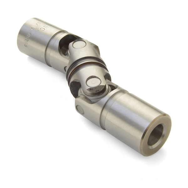 Double U-Joint, 1-1/8" x 20 mm Bores, 1.995" (50.7 mm) OD, Steel